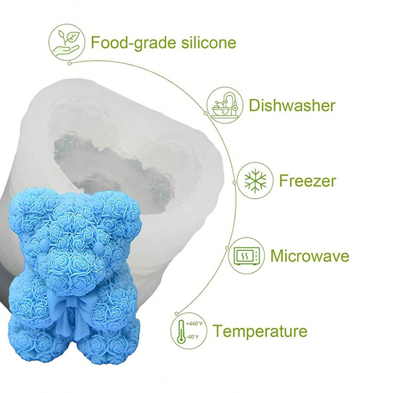 ارتفع القوس الدب شمعة قالب من  - مراجعة Soap Making Gifts وسعره
